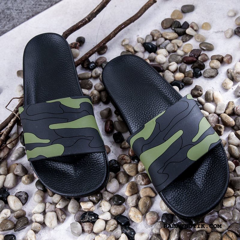 Hjemmesko Herre Billig Trend Overtøj Sommer Af Personlighed Mænd Camouflage Sand Grøn