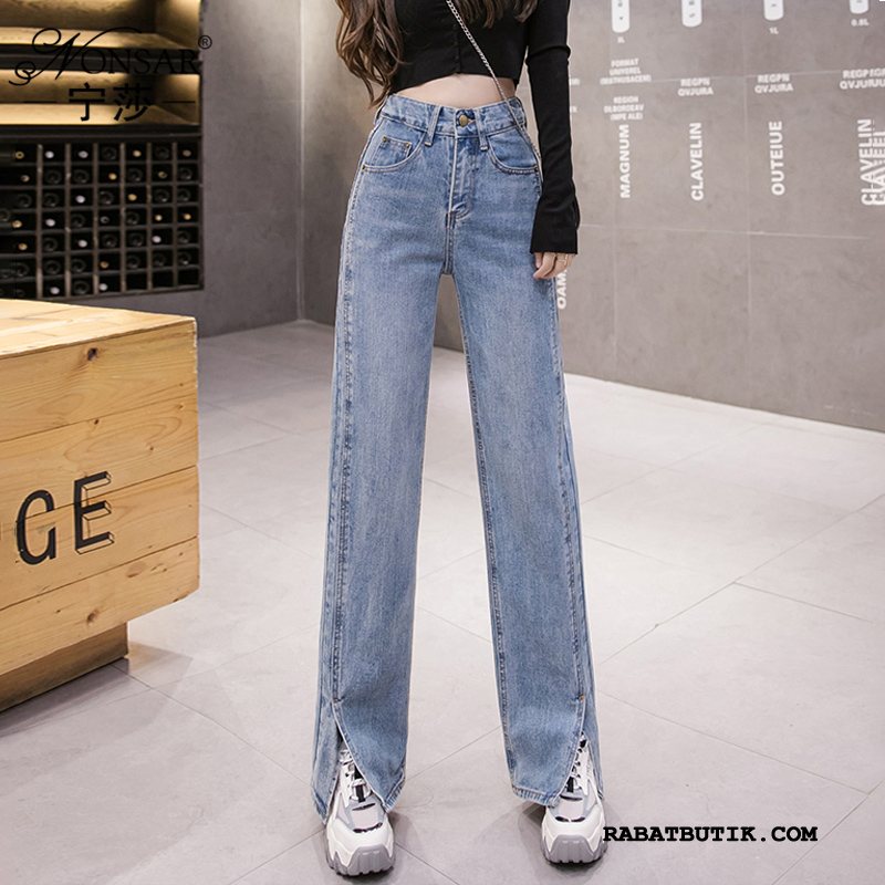 Jeans Dame Billig Trend Kvinder Cowboybukser Jeans Mode Ny Sort