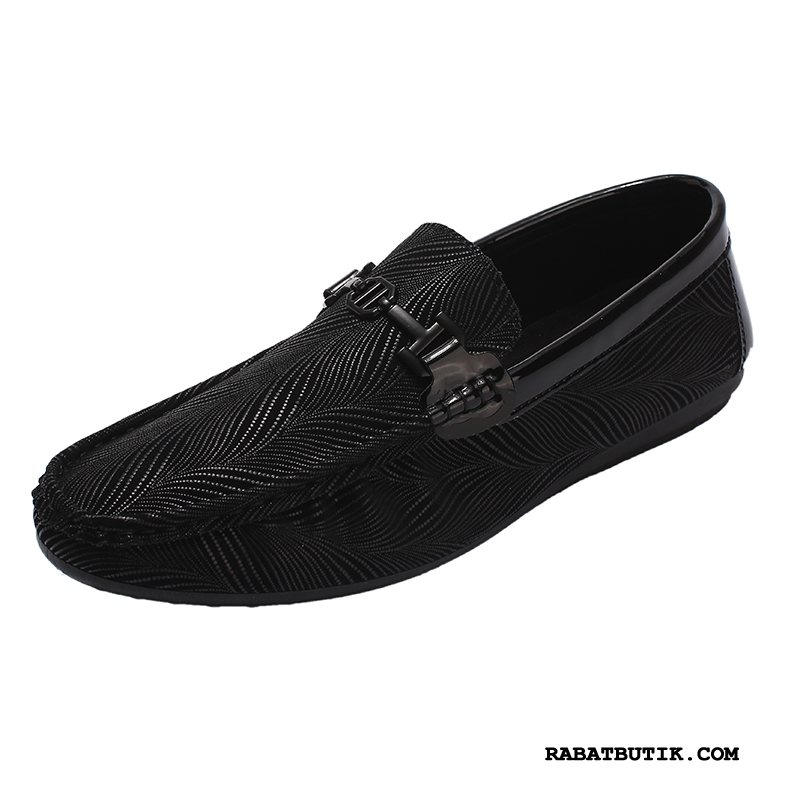 Mokassiner Herre Salg Slip On Mænd Sommer Trend Casual Fritids Gul Rød