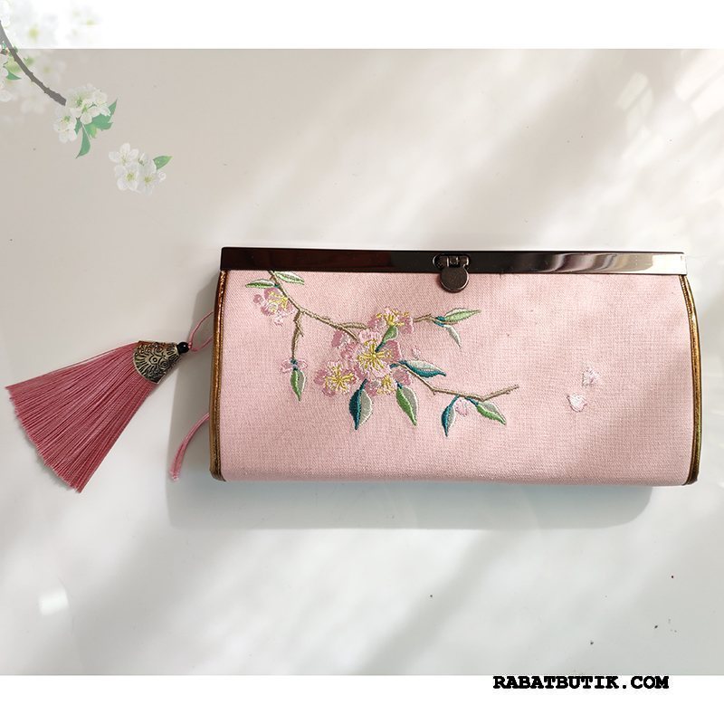 Punge Dame Billige Studerende 2019 Vintage I Hånden Clutch Guld Blå