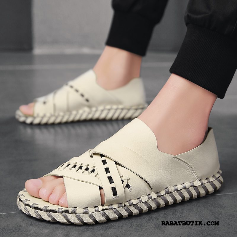 Sandaler Herre Billige 2019 Trend Sommer Mænd Casual Fritids Gul Sand