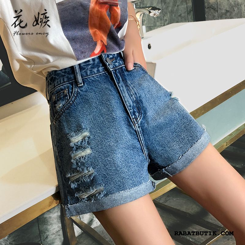 Shorts Dame Udsalg Tynde 2019 Kvinder Denim Trend Blå