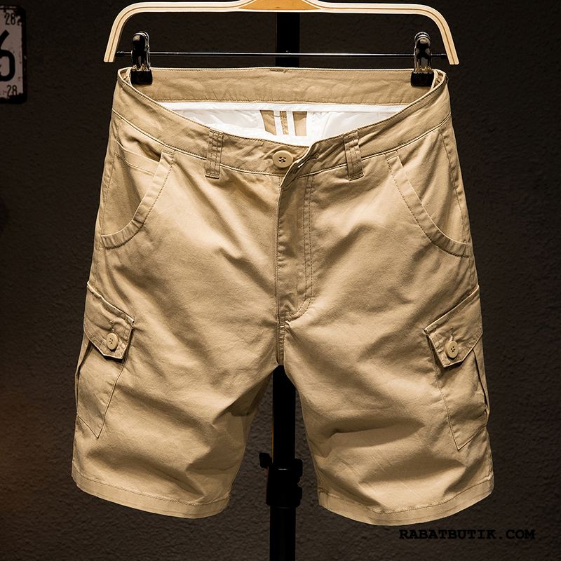 Shorts Herre Billig Trendy Cargo Mænd Fritids Sommer Hvid