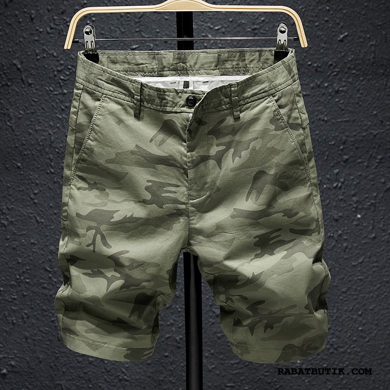 Shorts Herre Køb Brede Trend Mænd Trendy Tynde Camouflage Grå