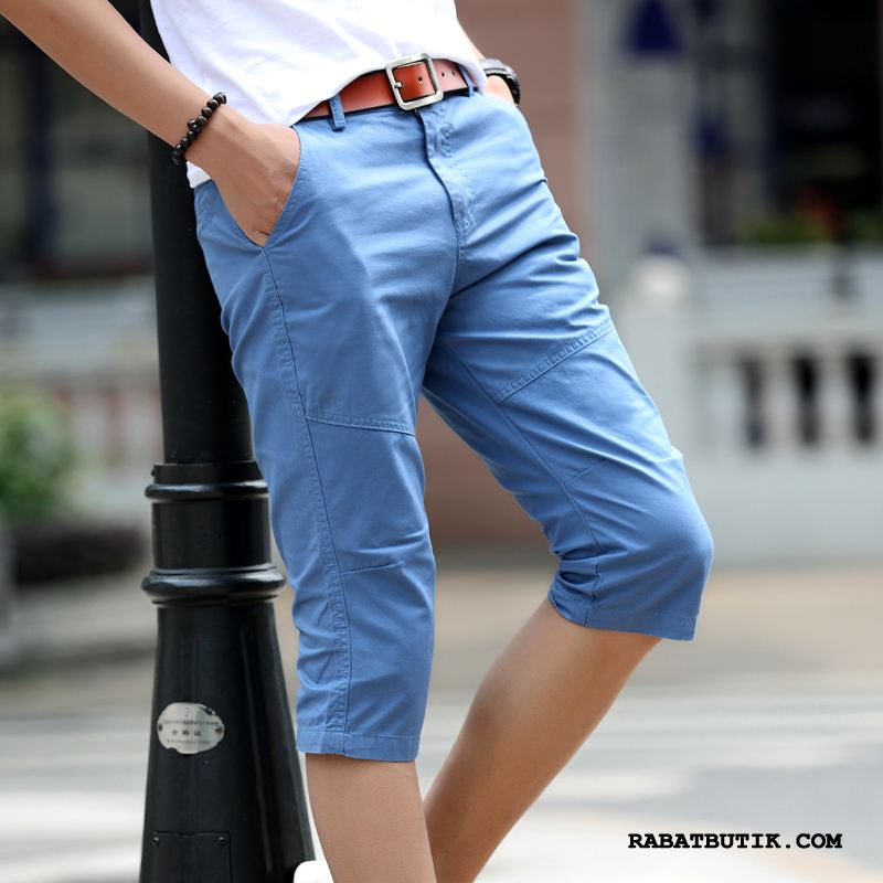 Shorts Herre Køb Fritids Sommer Trend 2019 Slim Fit Marineblå