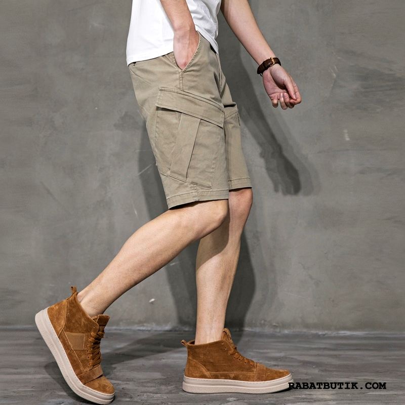 Shorts Herre Salg Fritids Trend Cargo Sommer Bomuld Khaki