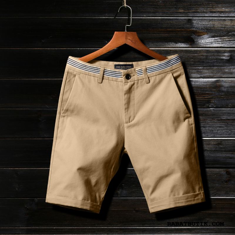 Shorts Herre Salg Sommer Tynd Store Størrelser Fritids Brede Ren Khaki Sand