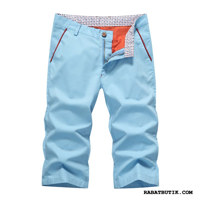 Shorts Herre Tilbud Bukser Trend Capri Bukser Mænd Fritids Rødvin Sand Cyan