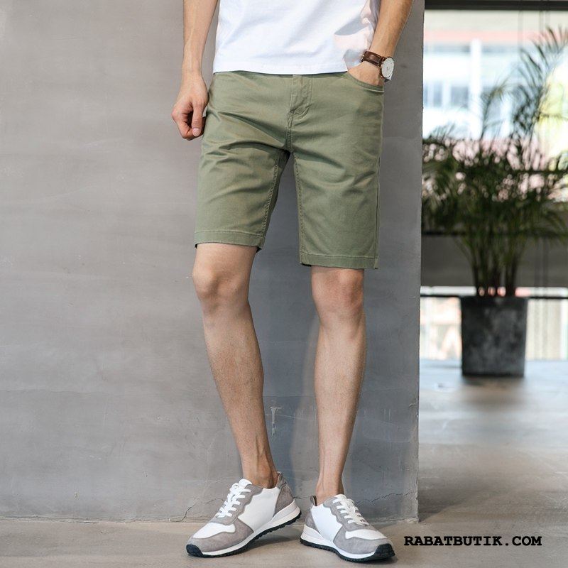 Shorts Herre Tilbud Lige Brede Casual Bukser Tynde Mænd Khaki Lyse