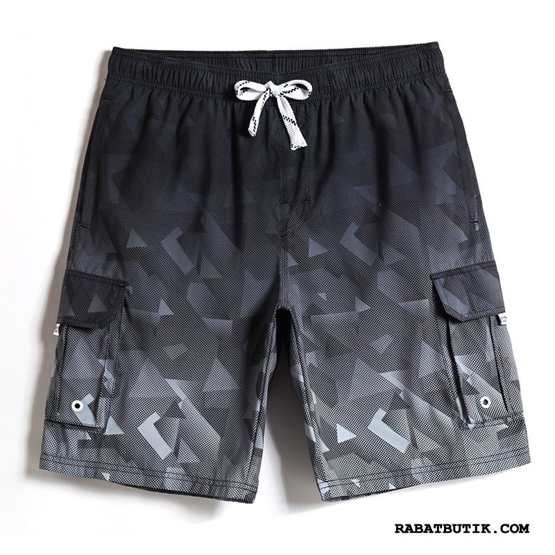 Shorts Herre Tilbud Sport Trendy Brede Cargo Bukser Fritids Himmelblå Camouflage Ren Sand