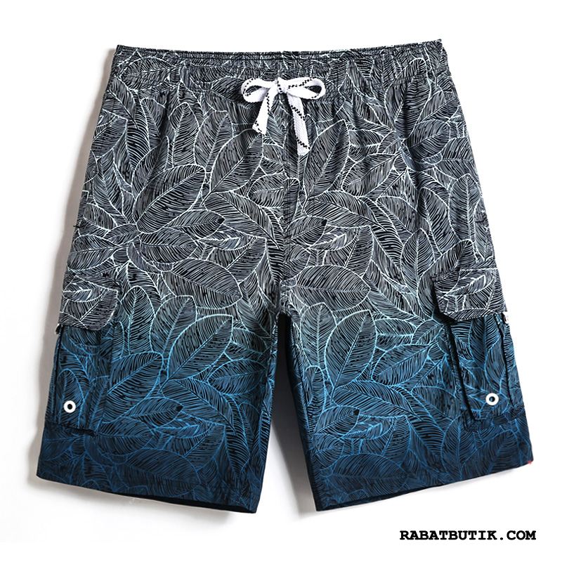 Shorts Herre Tilbud Sport Trendy Brede Cargo Bukser Fritids Himmelblå Camouflage Ren Sand