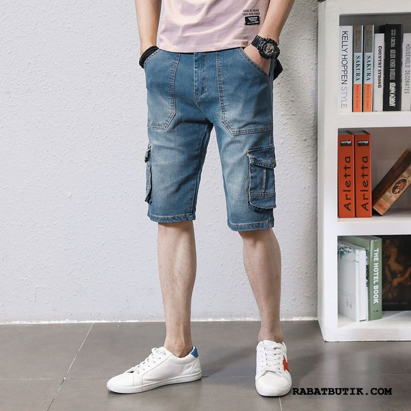 Shorts Herre Tilbud Tynde Denim Sommer Trend Lige