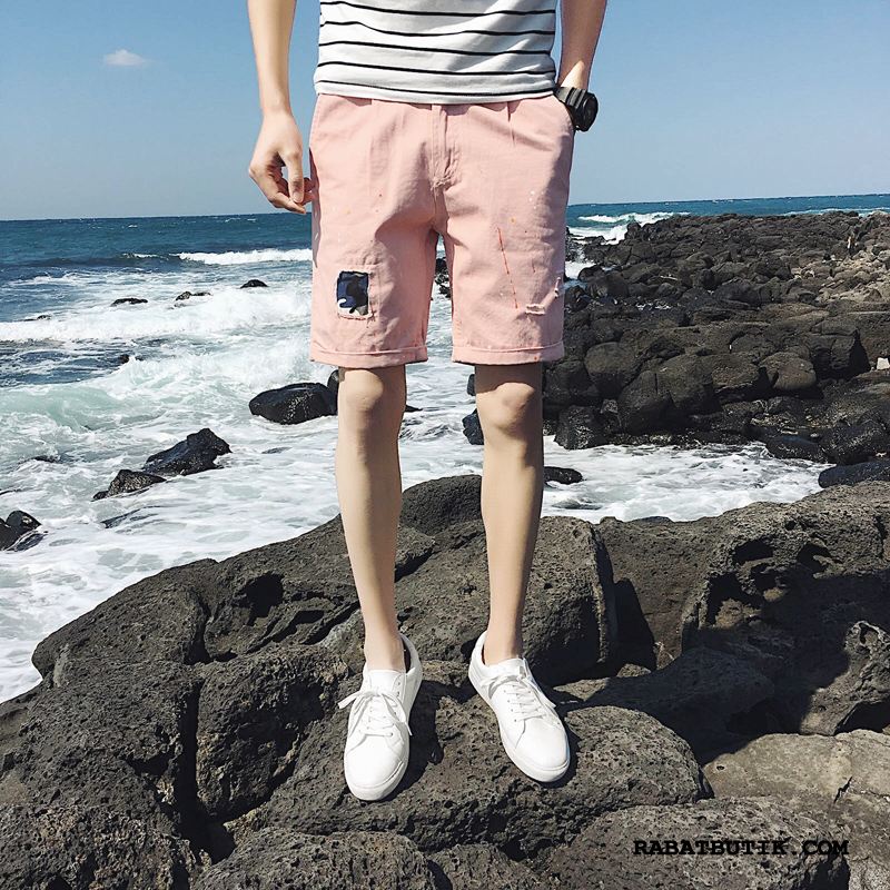 Shorts Herre Udsalg Sport Studerende Mænd Trend Stor Pink Sand