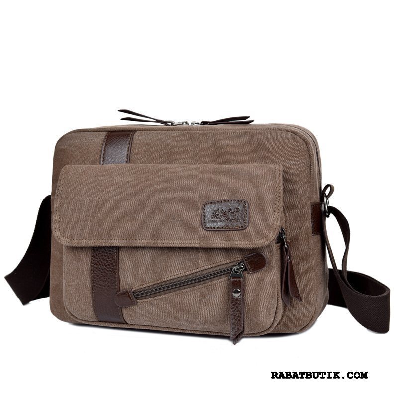 Skuldertasker Herre Butik Casual Trend Skoletaske Messenger Taske Business Sort