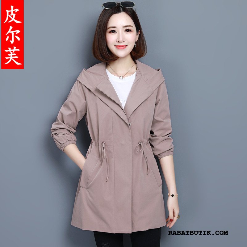 Trenchcoat Dame Butik Kvinder Lange Mode 2019 Trend