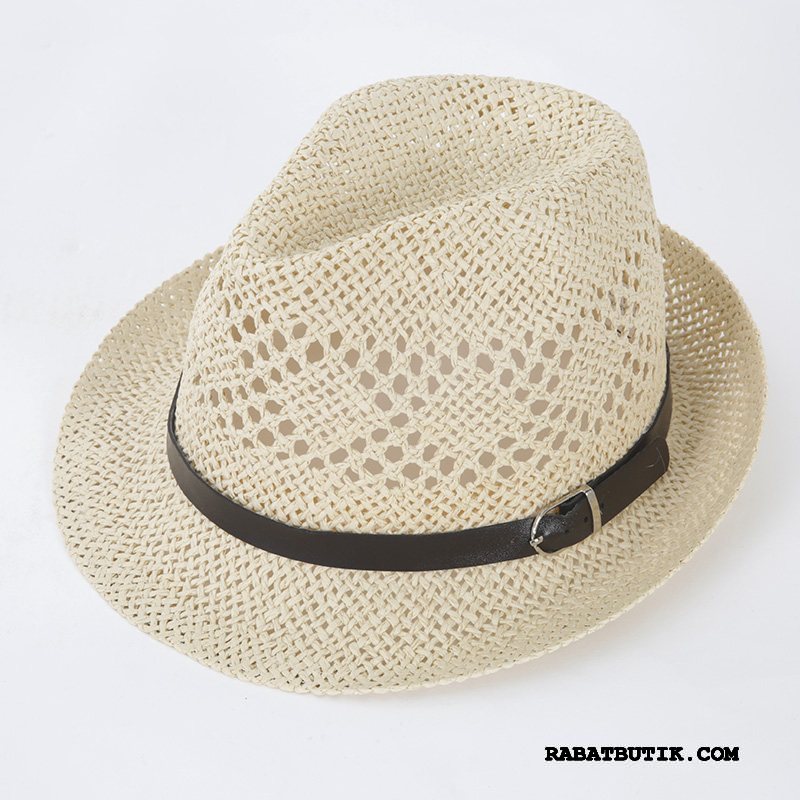 Huer Herre Online Solcreme Strand Solhatte Cowboy Mænd Sand Cyan Beige