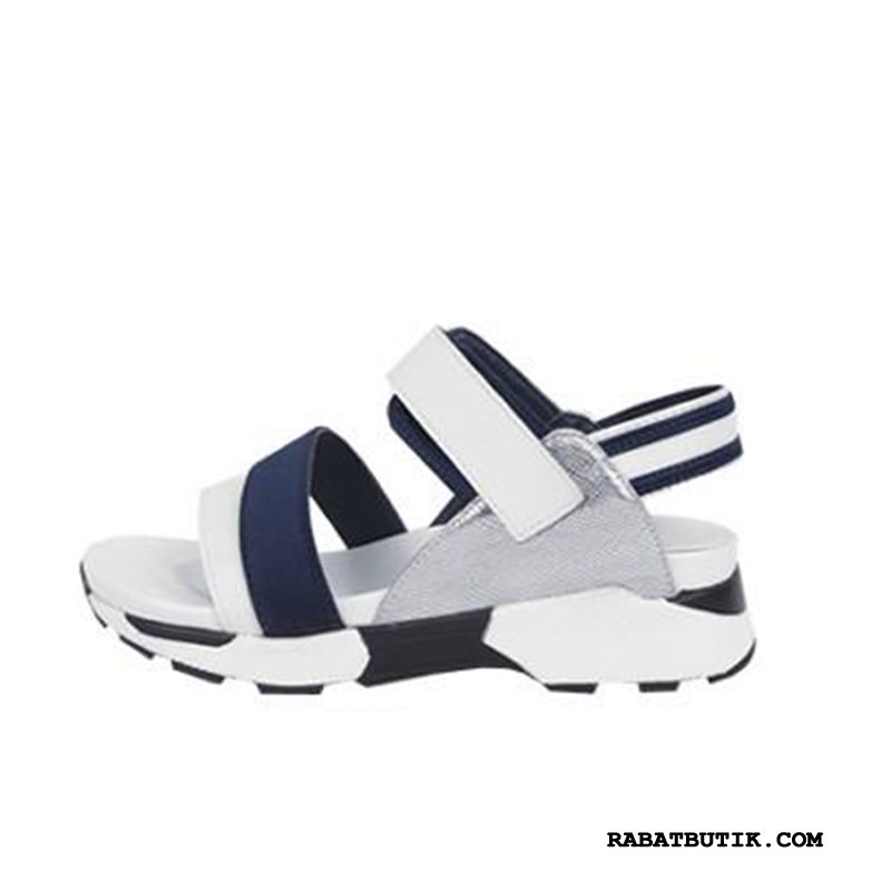 Sandaler Dame Billige Sport Flade 2019 Simple Studerende Rød Hvid