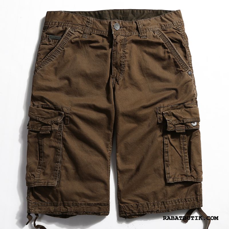 Shorts Herre Rabat Fritids Trend Brede Tynd Store Størrelser Khaki