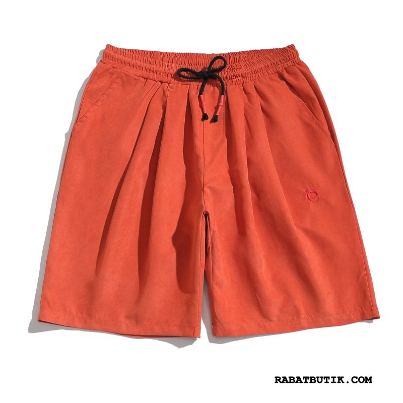 Shorts Herre Salg Trendy Harlan Casual Bukser Brede Mænd Orange