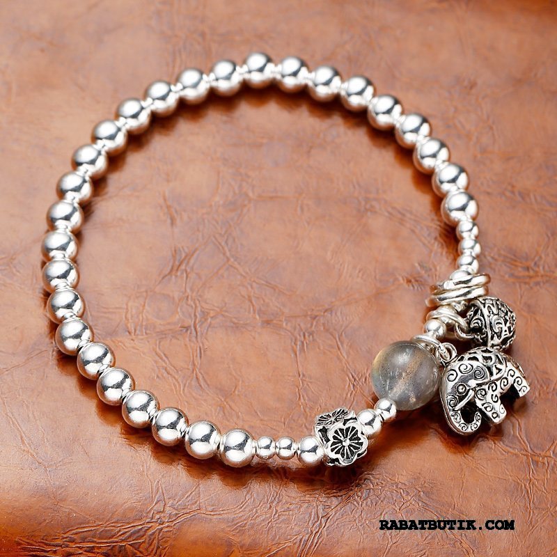 Sølv Smykker Dame Tilbud Vintage Armbånd I Hånden Kvinder Naturlig Sølv Hvid