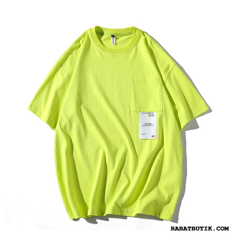 T-shirts Herre Tilbud Personlighed Trend Mænd Fritids Kreativ Fluorescens Grøn