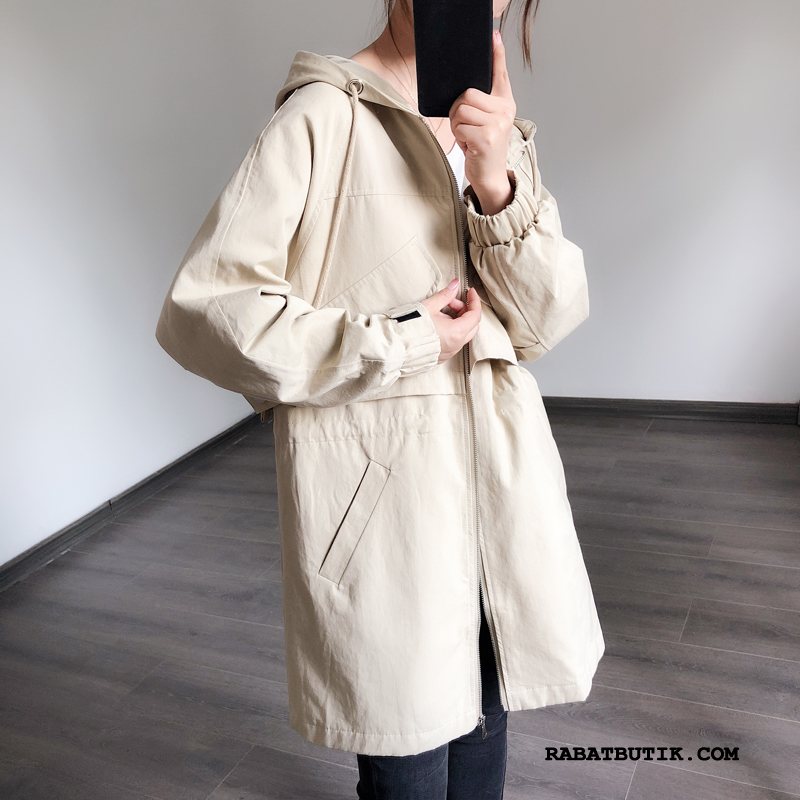 Trenchcoat Dame Tilbud Stor Lange 2019 Frakke Kvinder Khaki